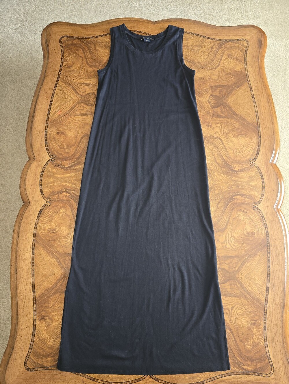 Pendleton Women's Black 100% Cotton Maxi Dress Size S Super Soft Basic